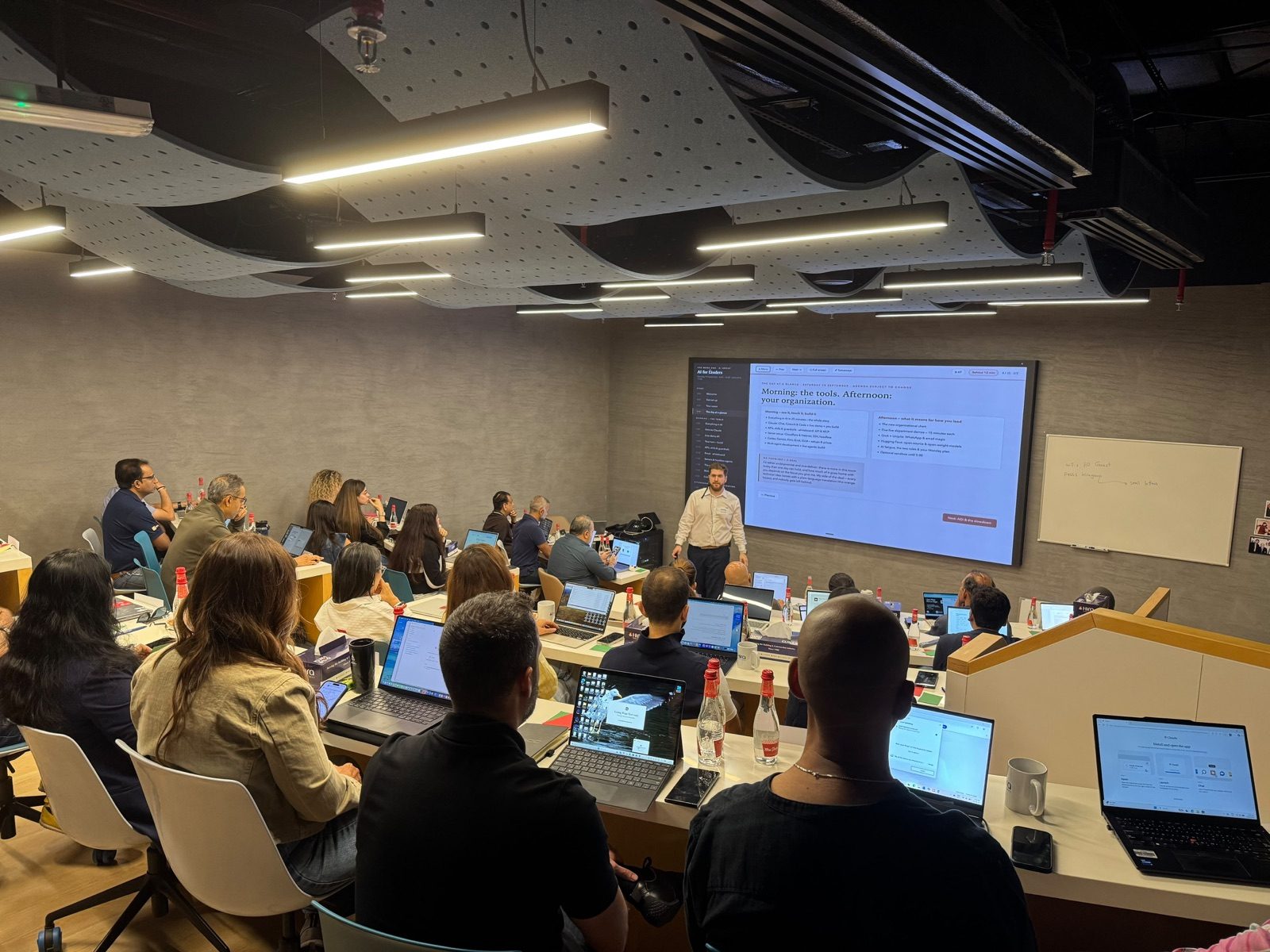 Teaching agentic AI to a full executive room