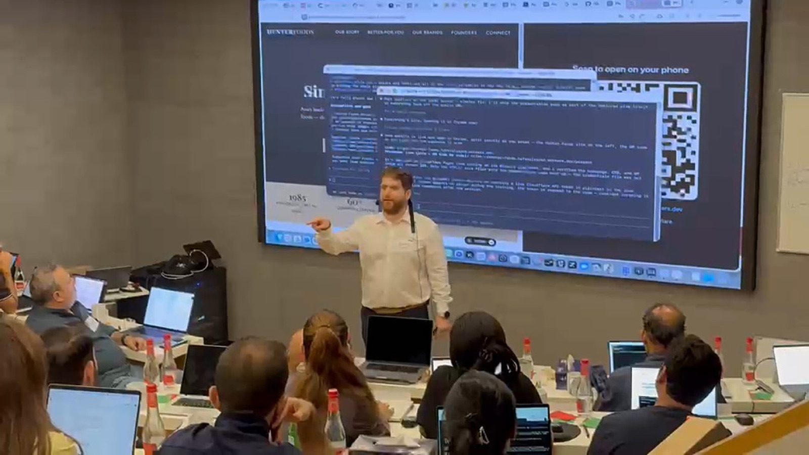 Live terminal demo: agents doing real work